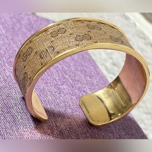 Gucci GG Gold and Brown Women's Bracelet